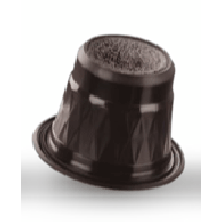 Capsula cafe con base aluminio marron