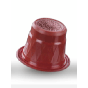 Capsula cafe con base aluminio marron